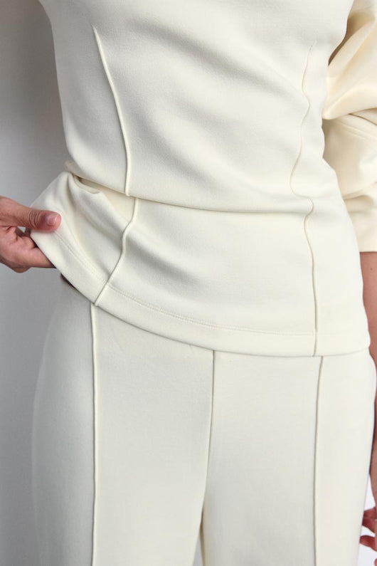 Sweat-shirt interlock ajusté