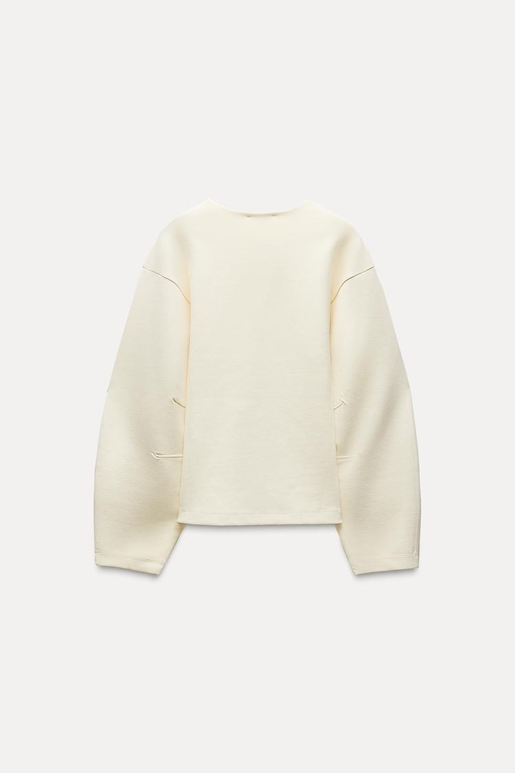 Sweat-shirt interlock ajusté