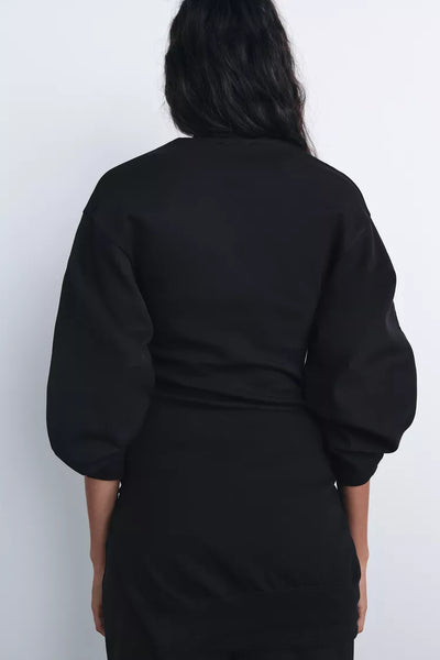 Sweat-shirt interlock ajusté