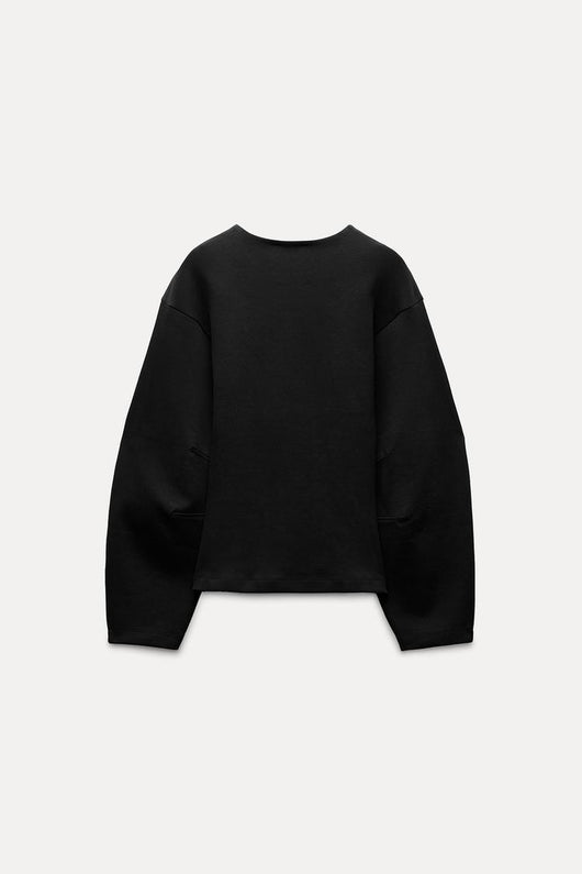 Sweat-shirt interlock ajusté