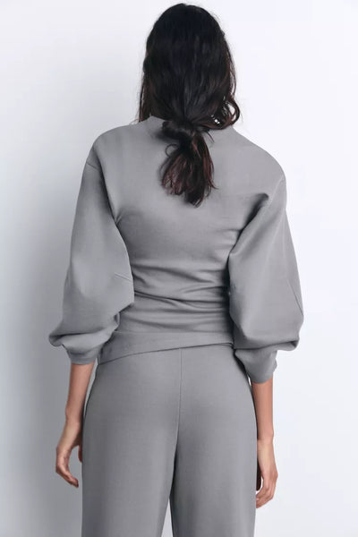 Sweat-shirt interlock ajusté