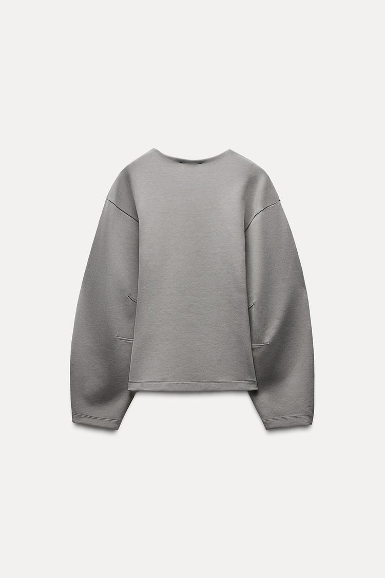 Sweat-shirt interlock ajusté