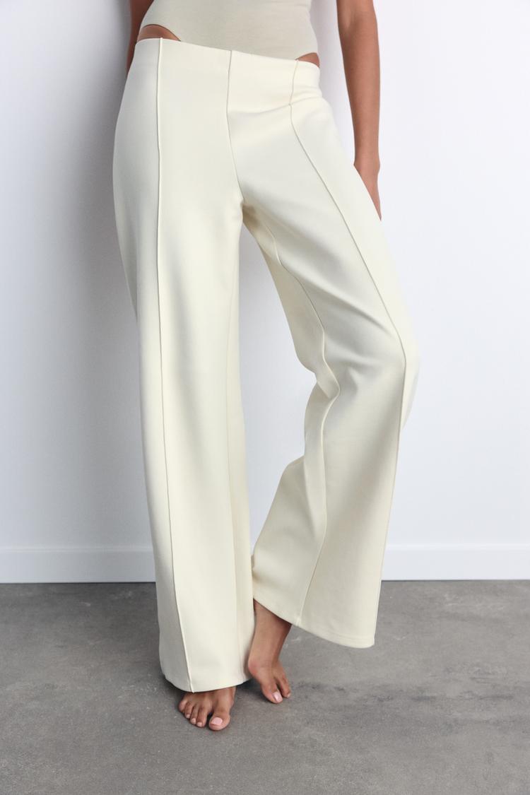 Pantalon interlock ajusté