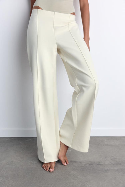 Pantalon interlock ajusté