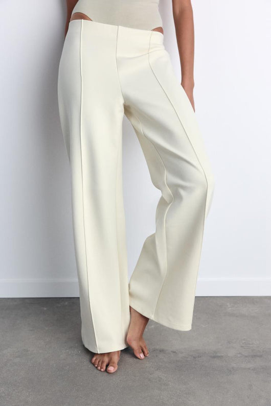 Pantalon interlock ajusté