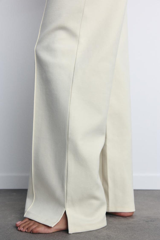 Pantalon interlock ajusté