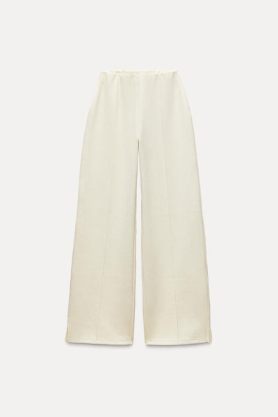 Pantalon interlock ajusté