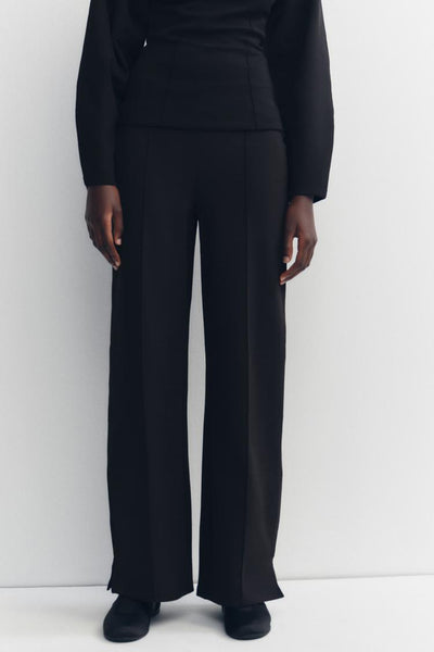 Pantalon interlock ajusté