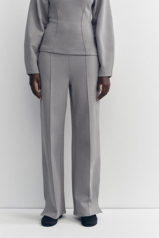 Pantalon interlock ajusté