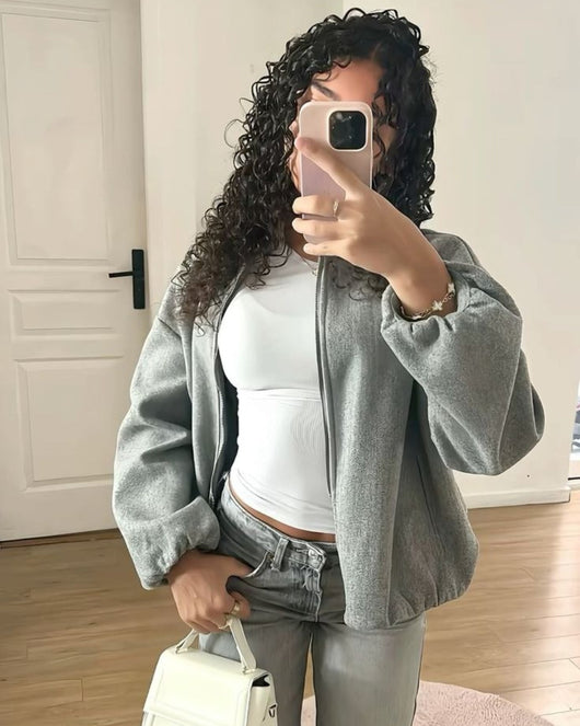 Veste zippée à bulles