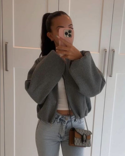 Veste zippée à bulles