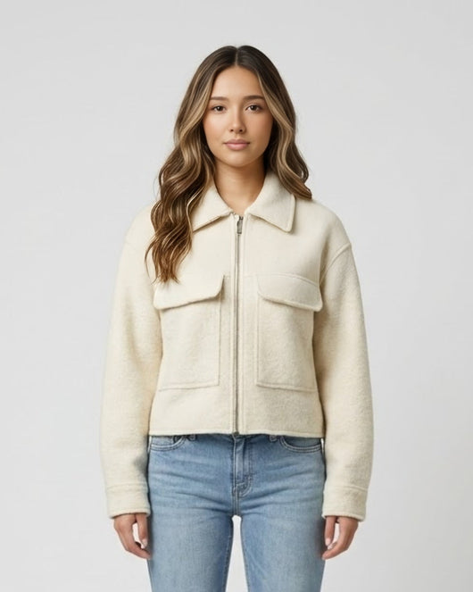 Veste courte en laine