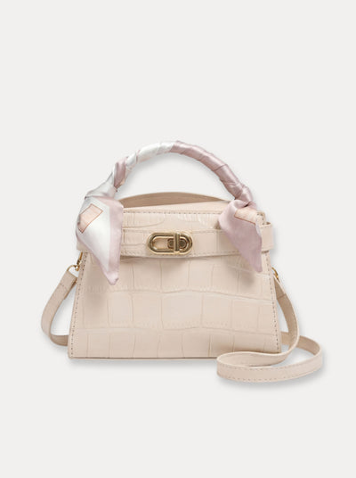 Mini sac à poignée foulard