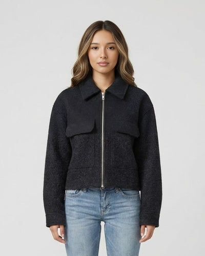 Veste courte en laine