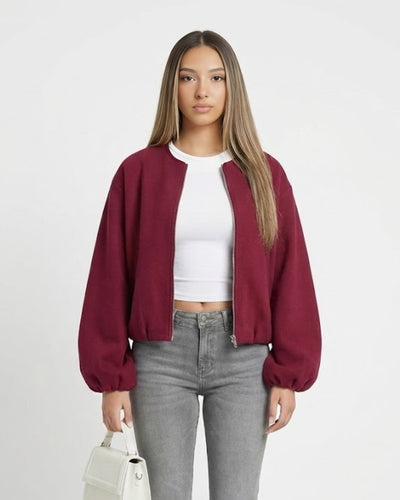 Veste zippée à bulles