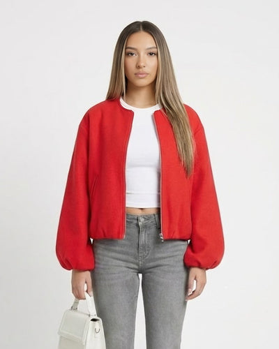 Veste zippée à bulles