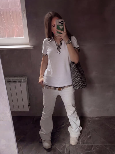 Polo à carreaux