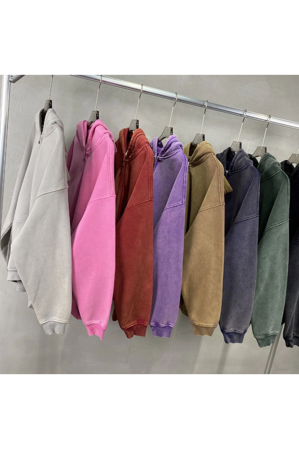 Sweat à capuche zippé graphique épais