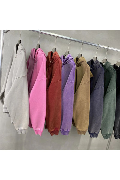 Sweat à capuche zippé graphique épais