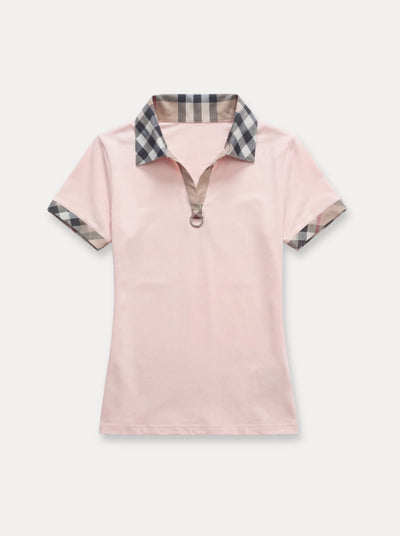 Polo à carreaux