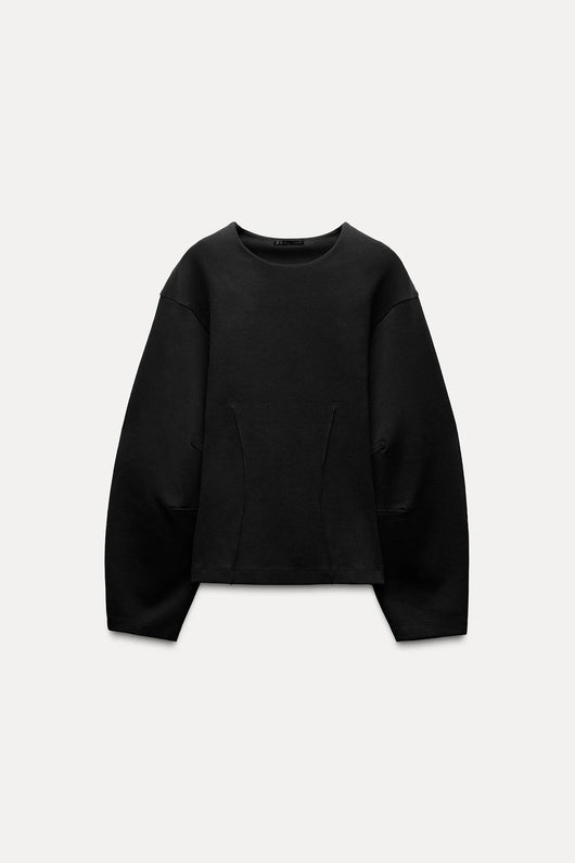 Sweat-shirt interlock ajusté
