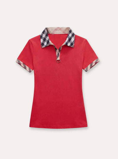 Polo à carreaux