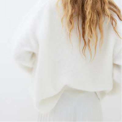 Pull oversize en mélange mohair