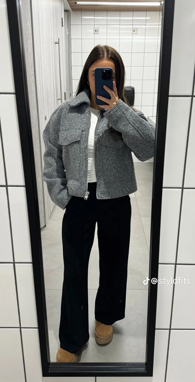 Veste courte en laine