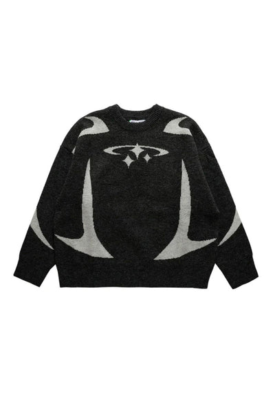 Pull en maille étoiles Y2K