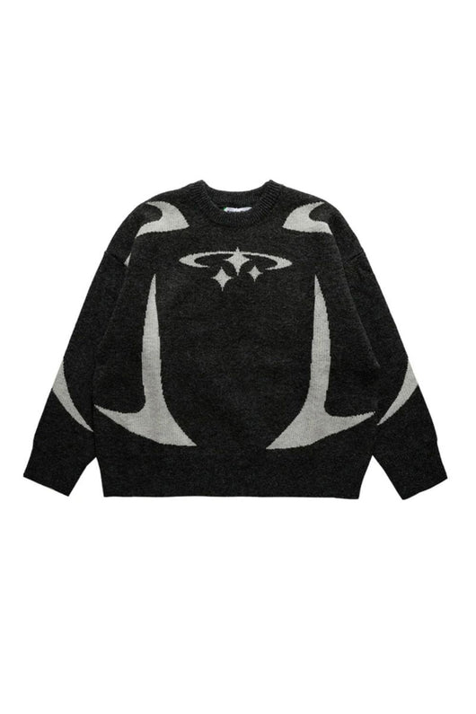 Pull en maille étoiles Y2K