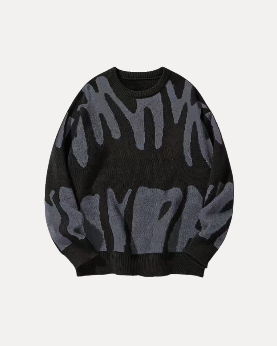 Pull en maille à motif