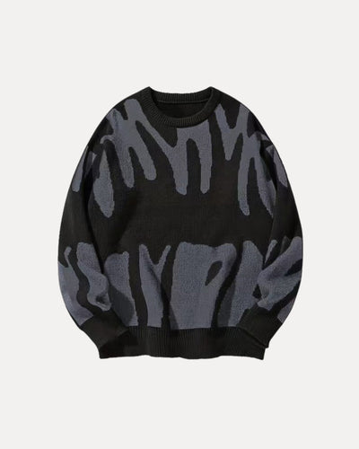 Pull en maille à motif