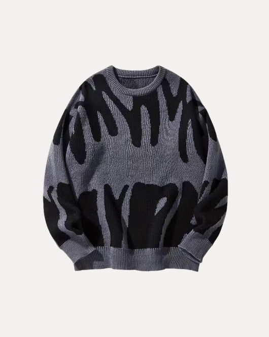 Pull en maille à motif
