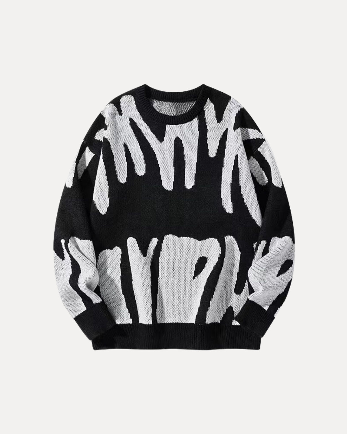 Pull en maille à motif