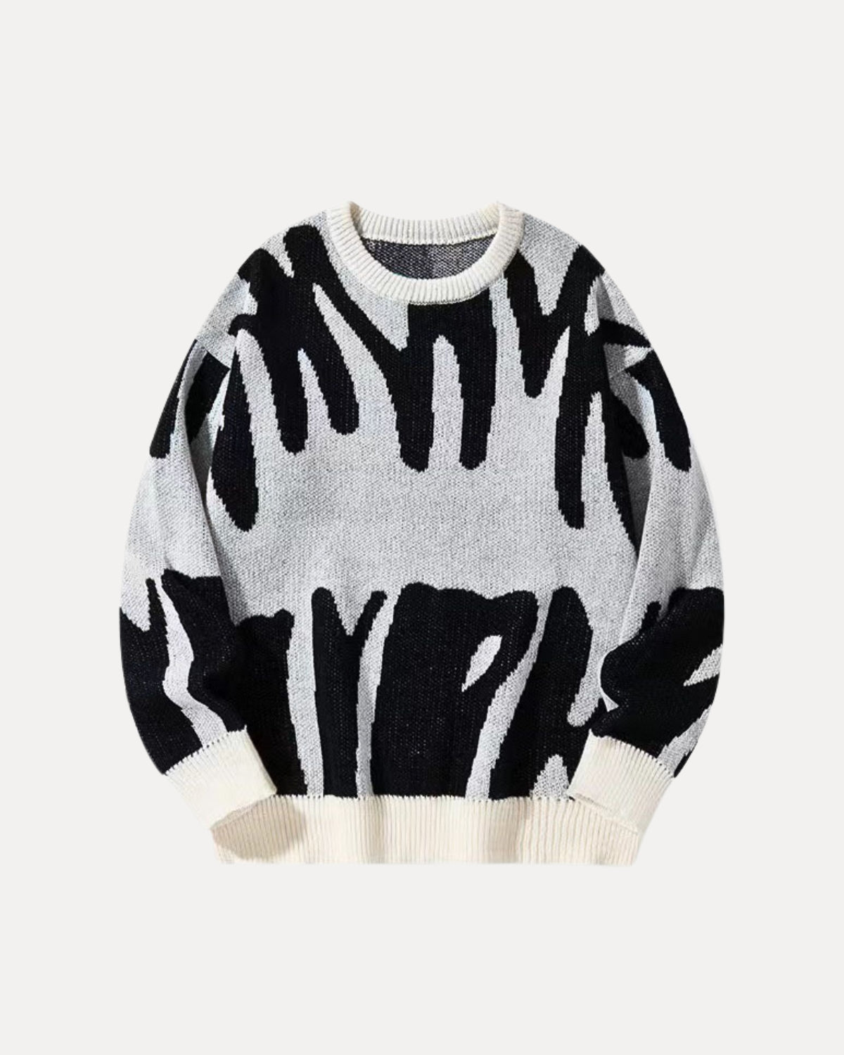 Pull en maille à motif