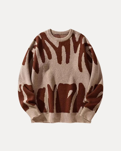 Pull en maille à motif