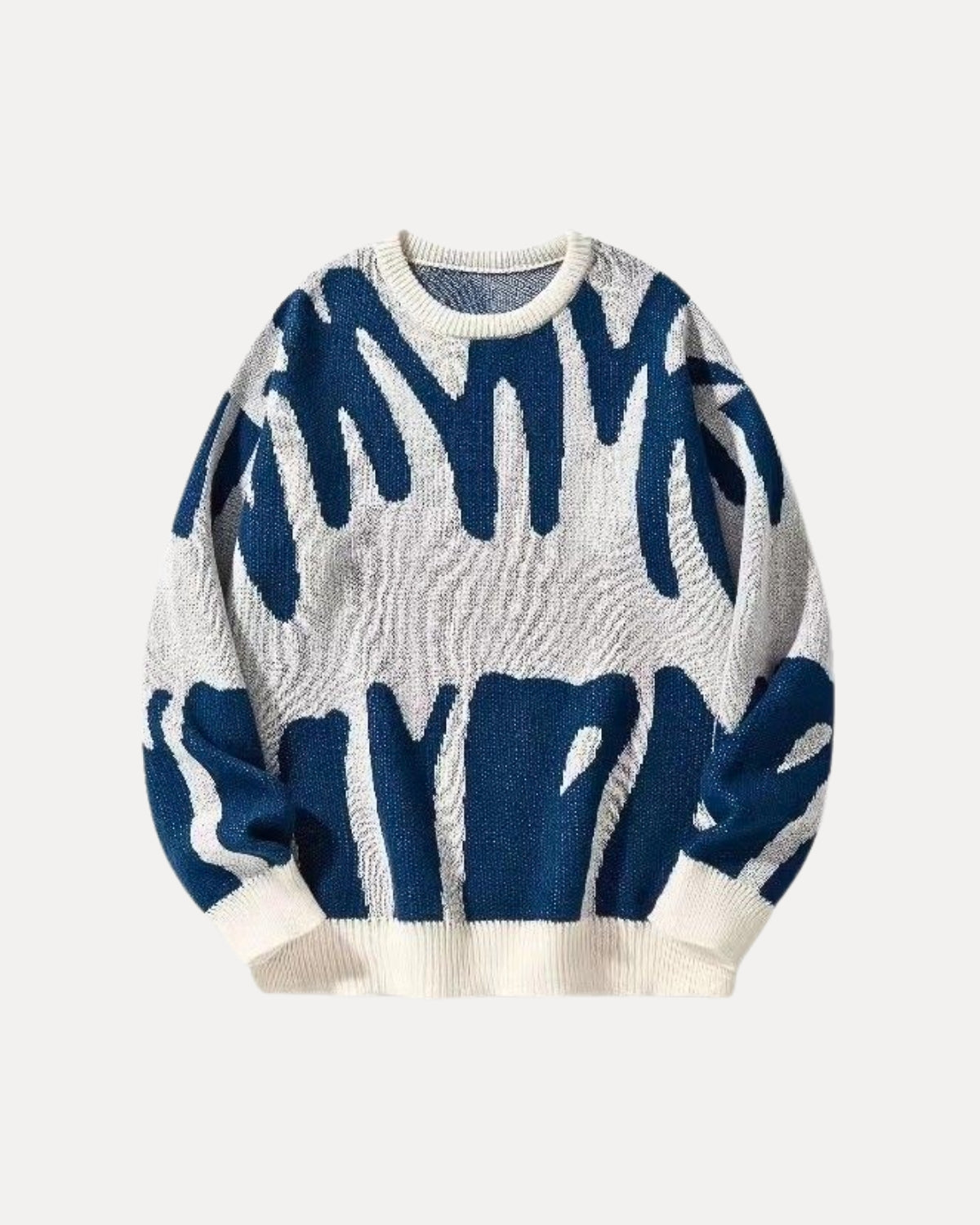 Pull en maille à motif