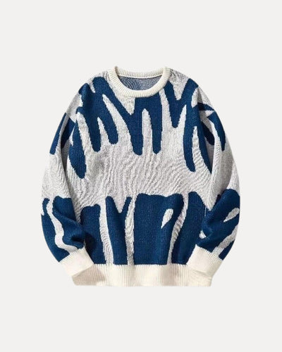 Pull en maille à motif