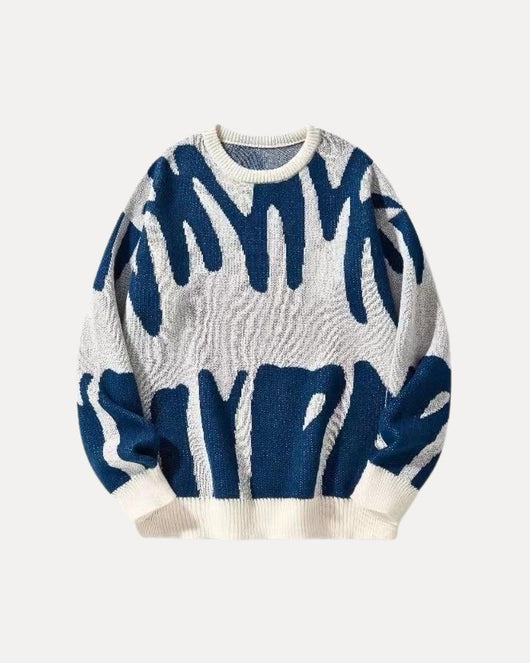 Pull en maille à motif