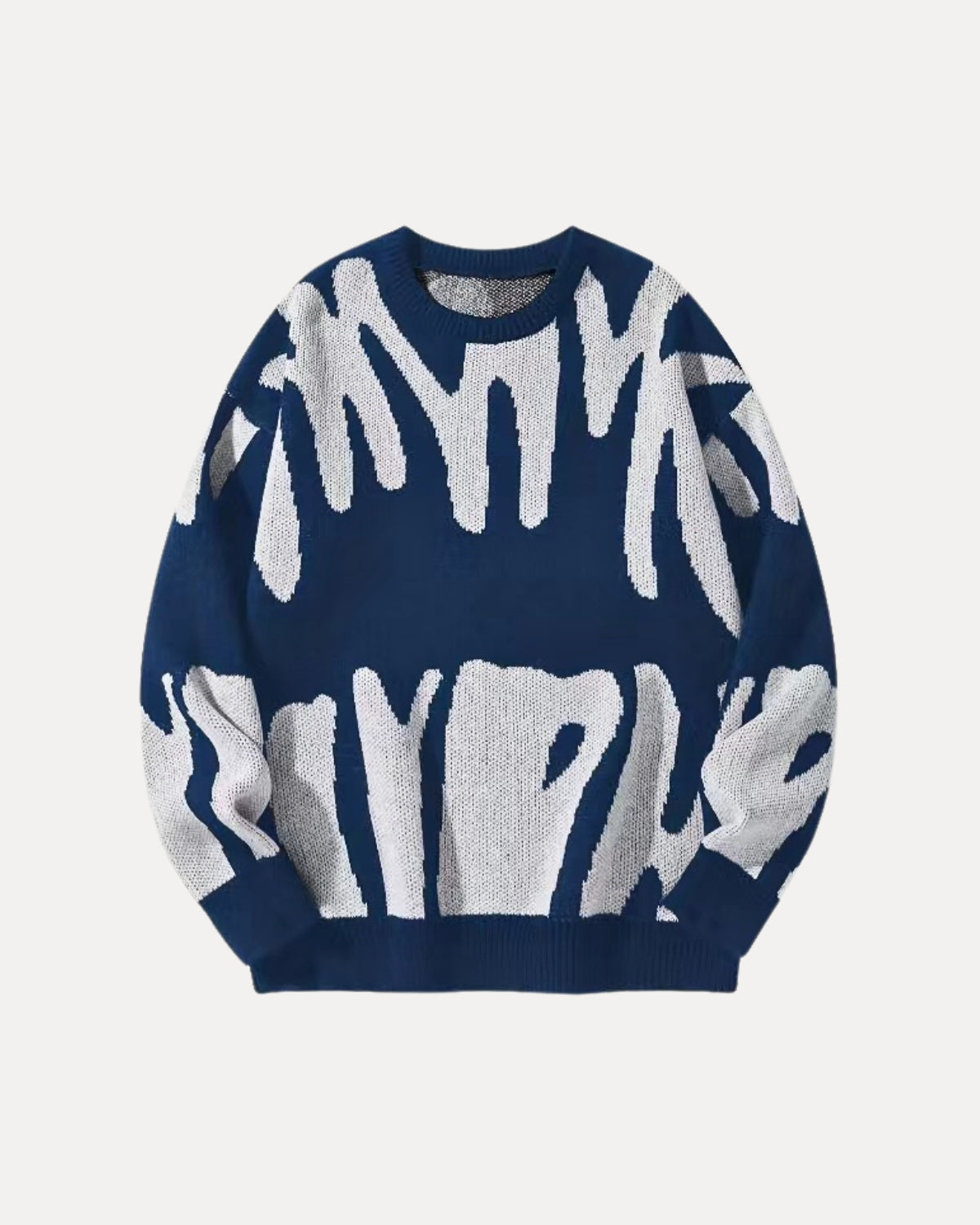 Pull en maille à motif