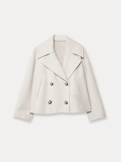Manteau court en laine Heritage