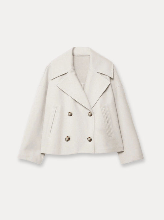 Manteau court en laine Heritage