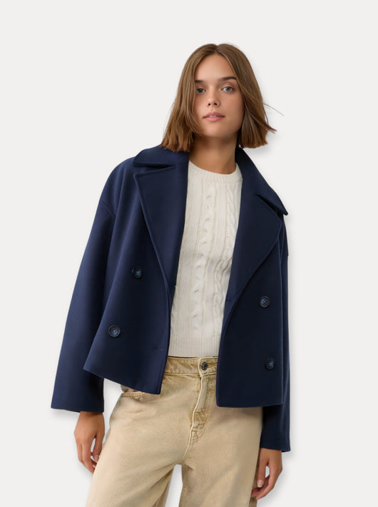 Manteau court en laine Heritage