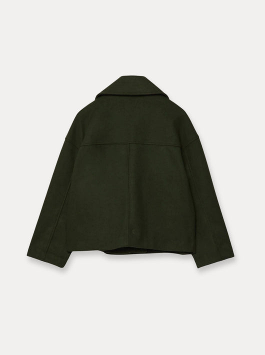 Manteau court en laine Heritage