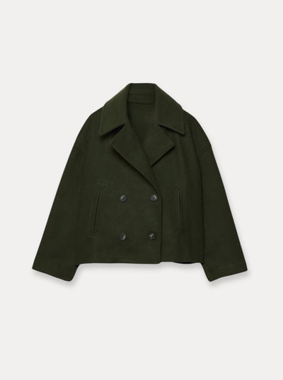 Manteau court en laine Heritage