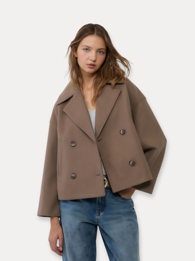 Manteau court en laine Heritage