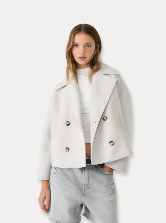 Manteau court en laine Heritage
