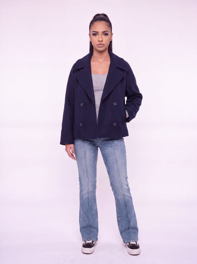Manteau court en laine Heritage