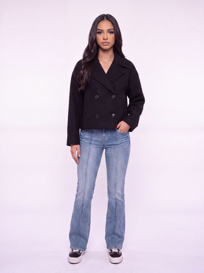 Manteau court en laine Heritage