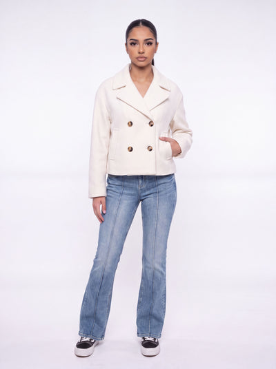 Manteau court en laine Heritage
